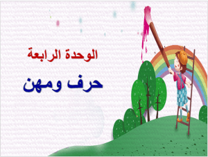 عرض بوربوينت درس الوظيفة النحوية الدرس الأول الاسم المجرور بحرف الجر