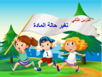 بوربوينت درس تغير حالة المادة مادة العلوم الصف الثاني الابتدائي