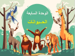 بوربوينت درس مدخل الوحدة السابعة حيوانات مادة لغتي الصف الأول الابتدائي