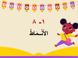 بوربوينت درس الأنماط مادة الرياضيات الصف الثاني الابتدائي