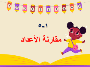 بوربوينت درس مقارنة الأعداد مادة الرياضيات الصف الثالث الابتدائي