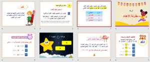 بوربوينت درس مقارنة الأعداد مادة الرياضيات الصف الثالث الابتدائي