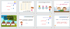 بوربوينت درس قراءة الأعداد حتي 1000 مادة الرياضيات الصف الثاني الابتدائي