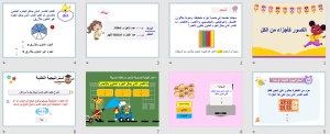 بوربوينت درس الكسور كأجزاء من الكل مادة الرياضيات الصف الثالث الابتدائي