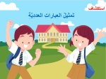 بوربوينت درس استكشاف تمثيل العبارات العددية مادة الرياضيات للصف الرابع الابتدائي